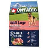 Ontario Dog Adult Large Beef & Rice - 2,25